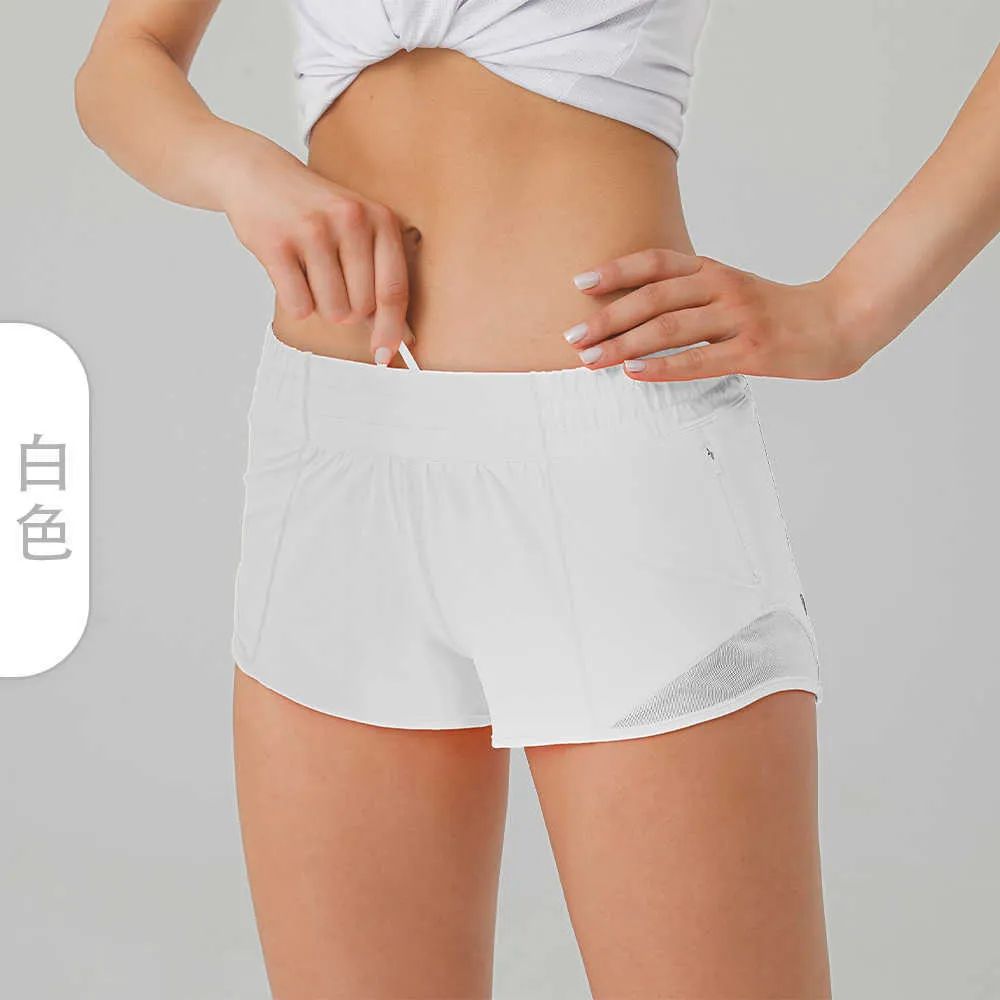 LU-248 Breathable Quick Drying Hotty Hot Shorts Women's Sports Underwear Pocket Running Fitness P... | DHGate