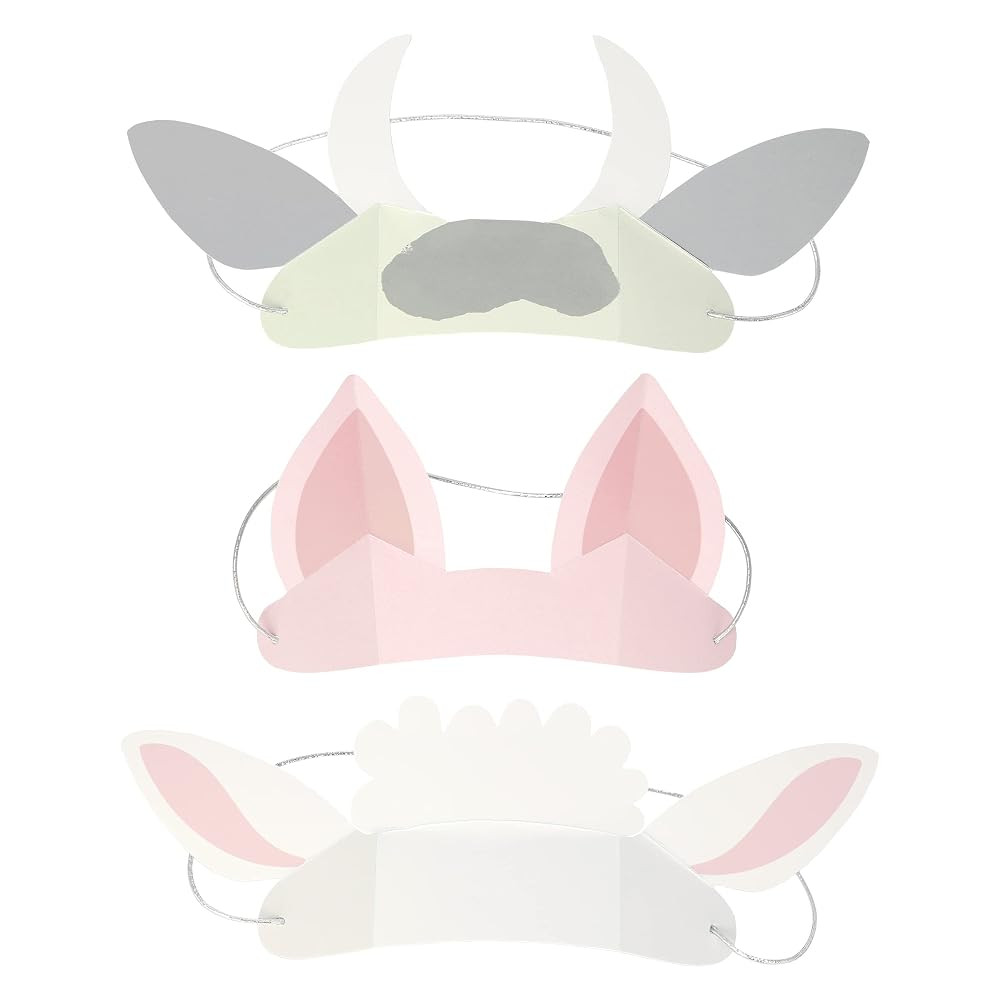 Meri Meri On The Farm Animal Ears (Pack of 8) | Amazon (UK)