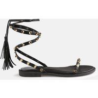 Black Lace Up Gladiator Sandals | Missguided (US & CA)