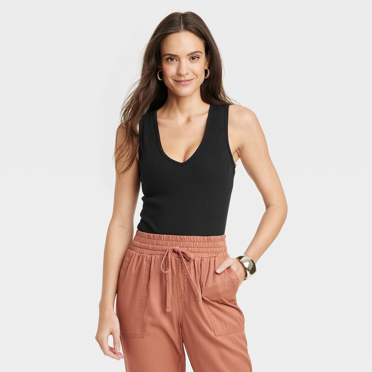 Women's Ribbed Bodysuit - A New Day™ | Target