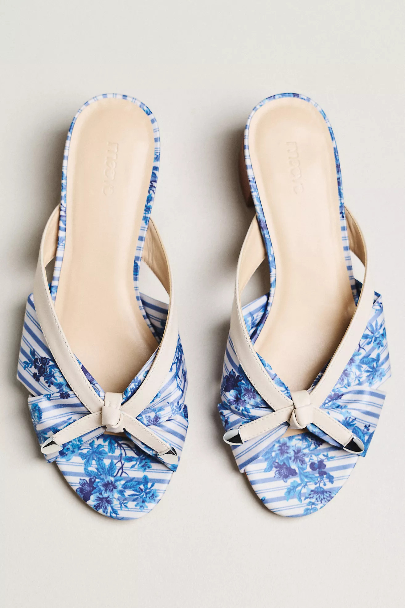 Maeve Knotted Slip-On Block Heels | Anthropologie (US)