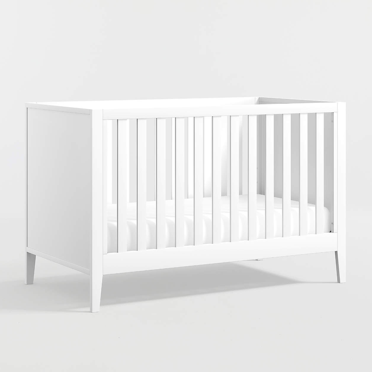 Ever Simple White Wood Convertible Crib | Crate & Kids | Crate & Barrel