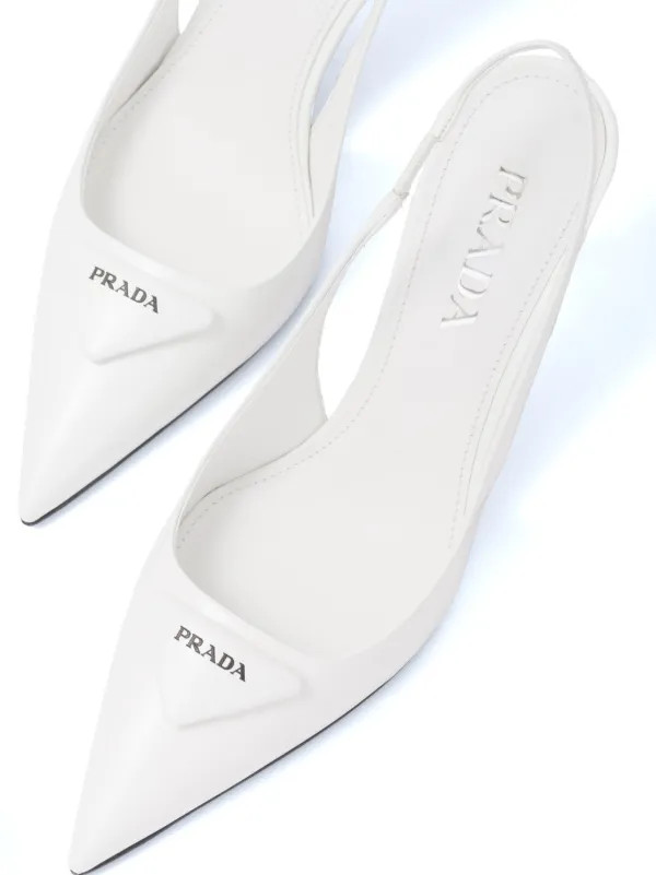 75mm leather slingback pumps | Farfetch Global
