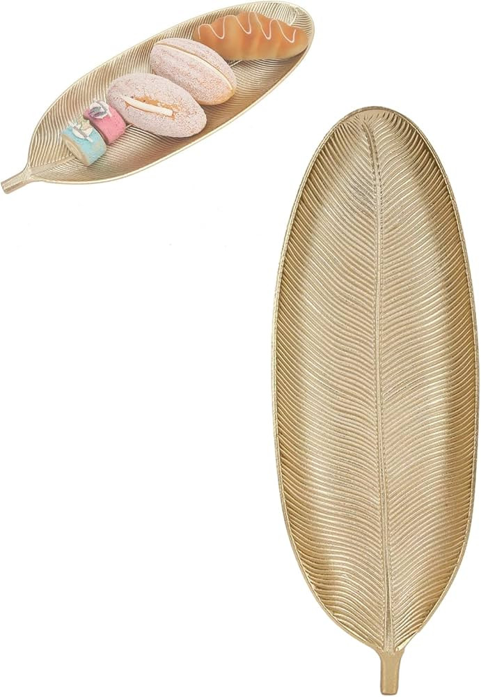 Serving Trays, Gold Fruit Dishes Dessert Serving Tray, Nuts Snacks Tray, Tableware Home Decoratio... | Amazon (CA)