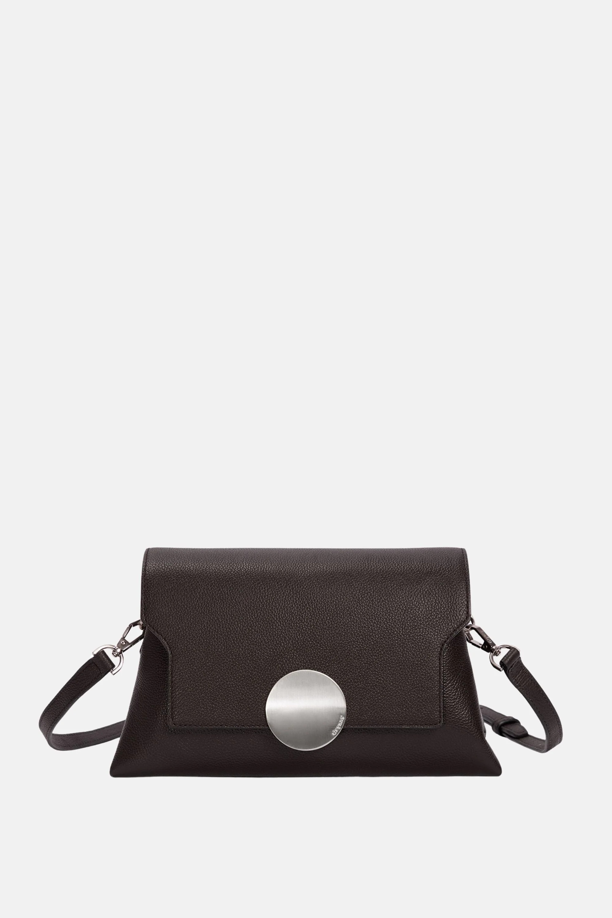 Oryany - Lottie Flap Crossbody Medium Handbags - Dark Chocolate Leather | FUTURE BRANDS GROUP LLC