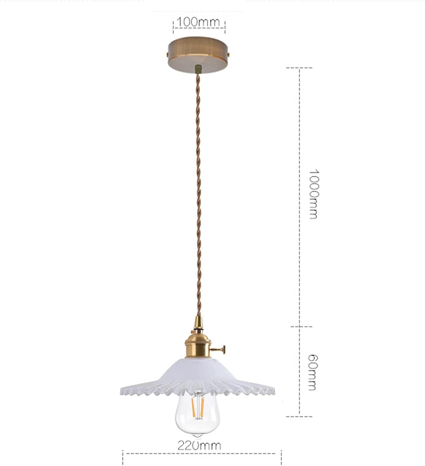 Debbte Industrial Vintage Glass Pendant Lighting Retro Mini 8.7" Glass Pendant Lamp Shade Brass F... | Amazon (CA)