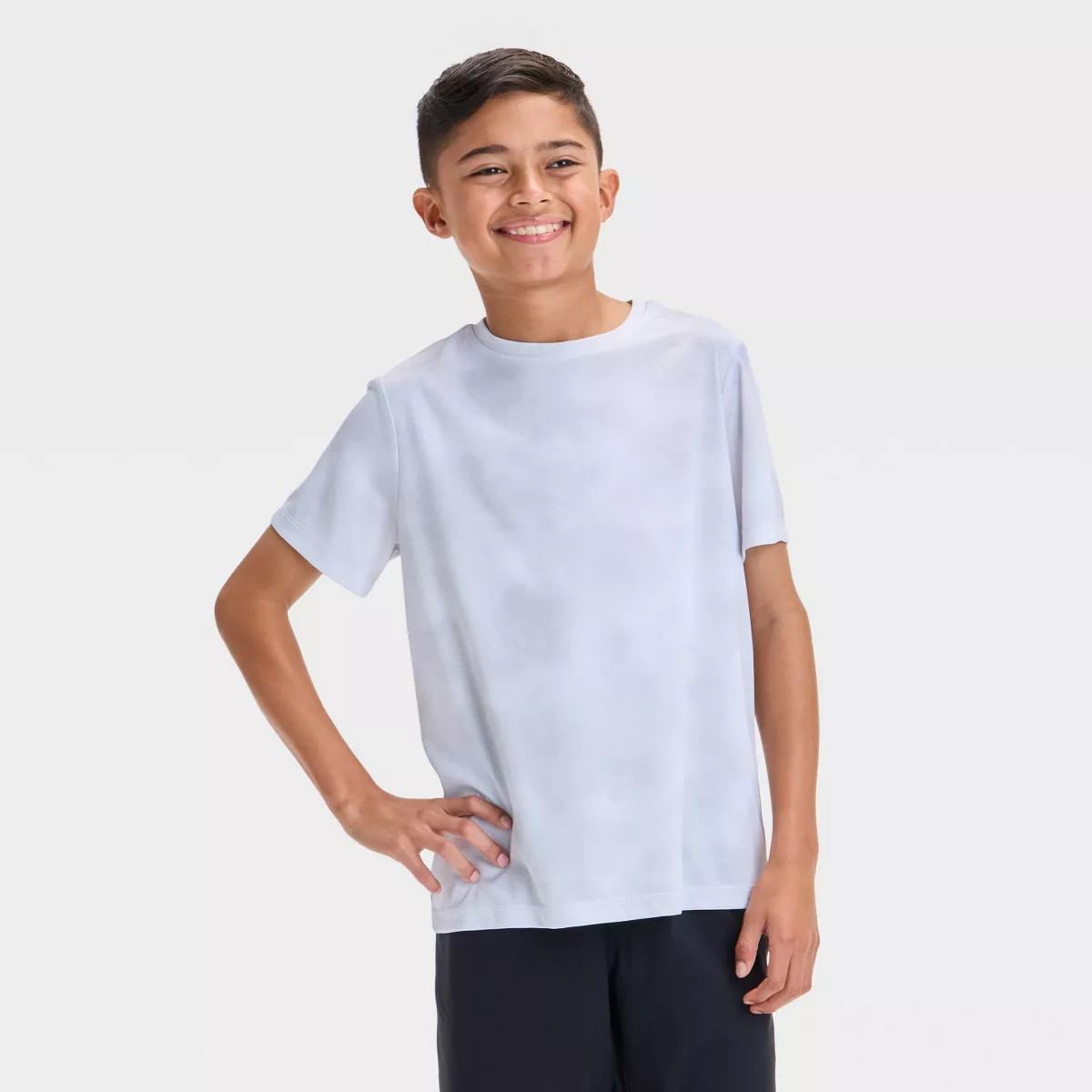 Boys' Printed Short Sleeve T-Shirt - All In Motion™ Olive Camo XS | Target