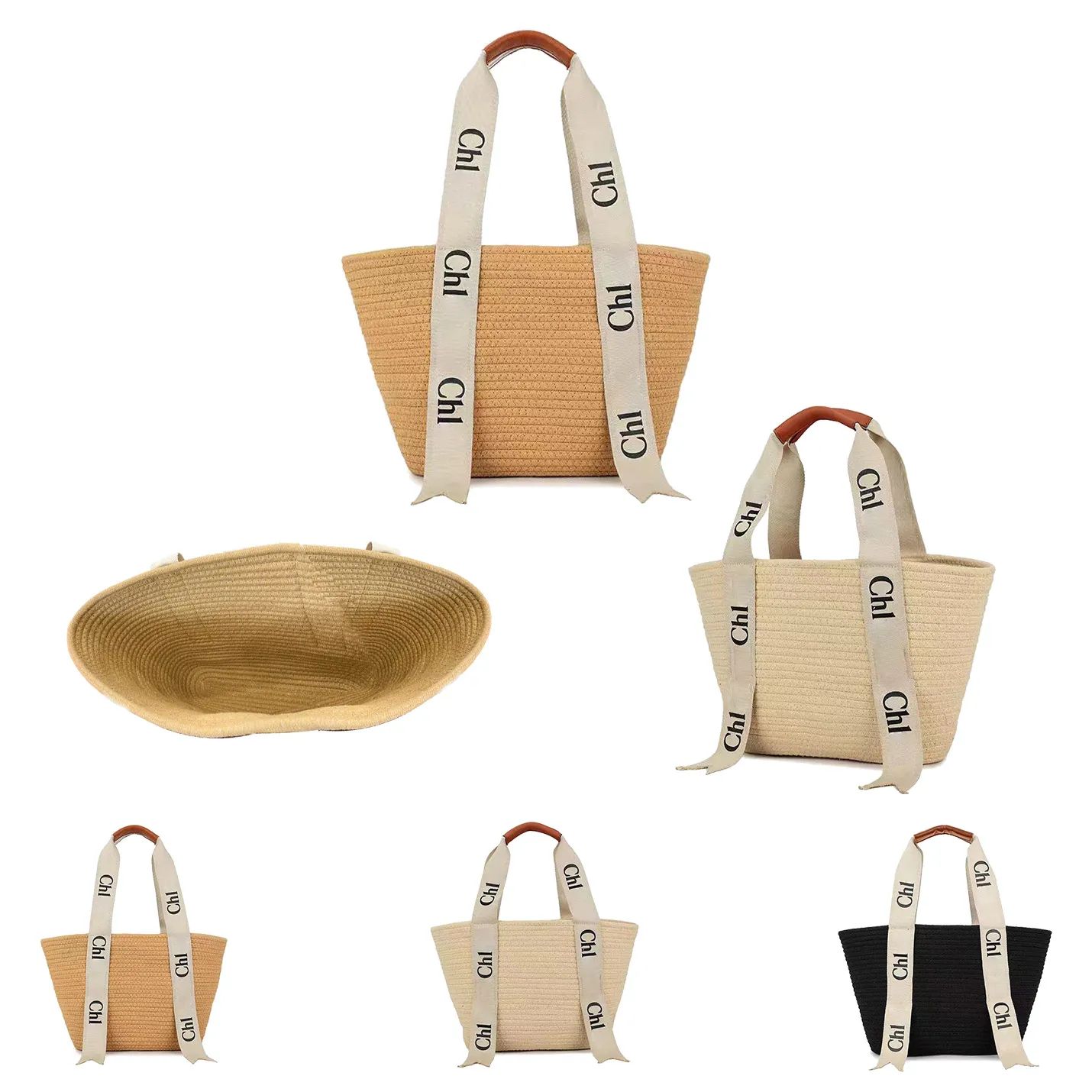 Straw designer travel Shoulder Bag purse Womens tote handbag mens Woody clutch Raffia basket bag ... | DHGate