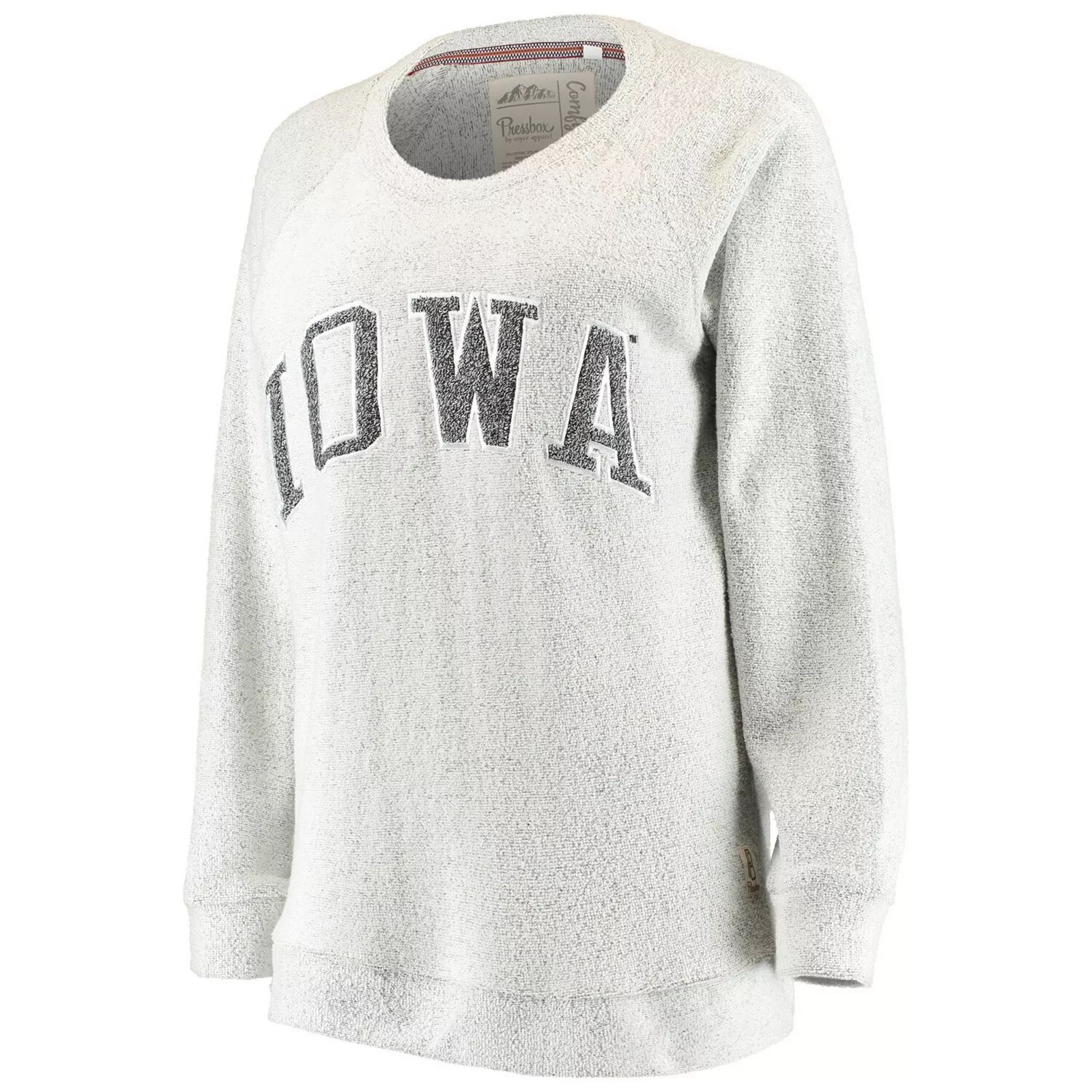 Women's Pressbox Gray Iowa Hawkeyes Helena Comfy Sweatshirt, Size: Small, IWA Grey | Kohl's