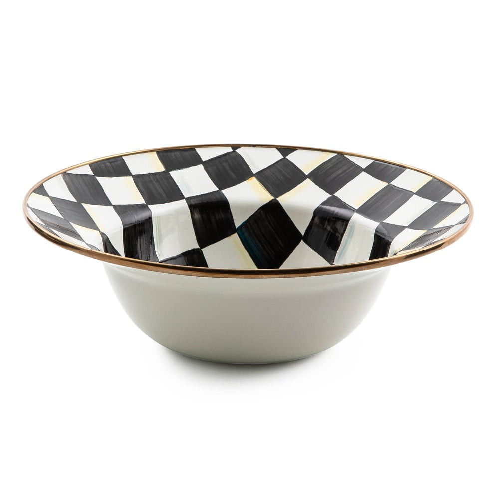 Check Enamel Serving Bowl | MacKenzie-Childs