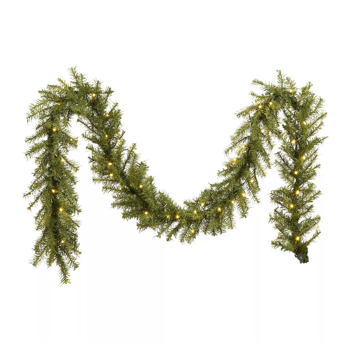 National Tree Company 9 ft. Norwood Fir Artificial Garland with Battery Operated LED Lights | Kohl's