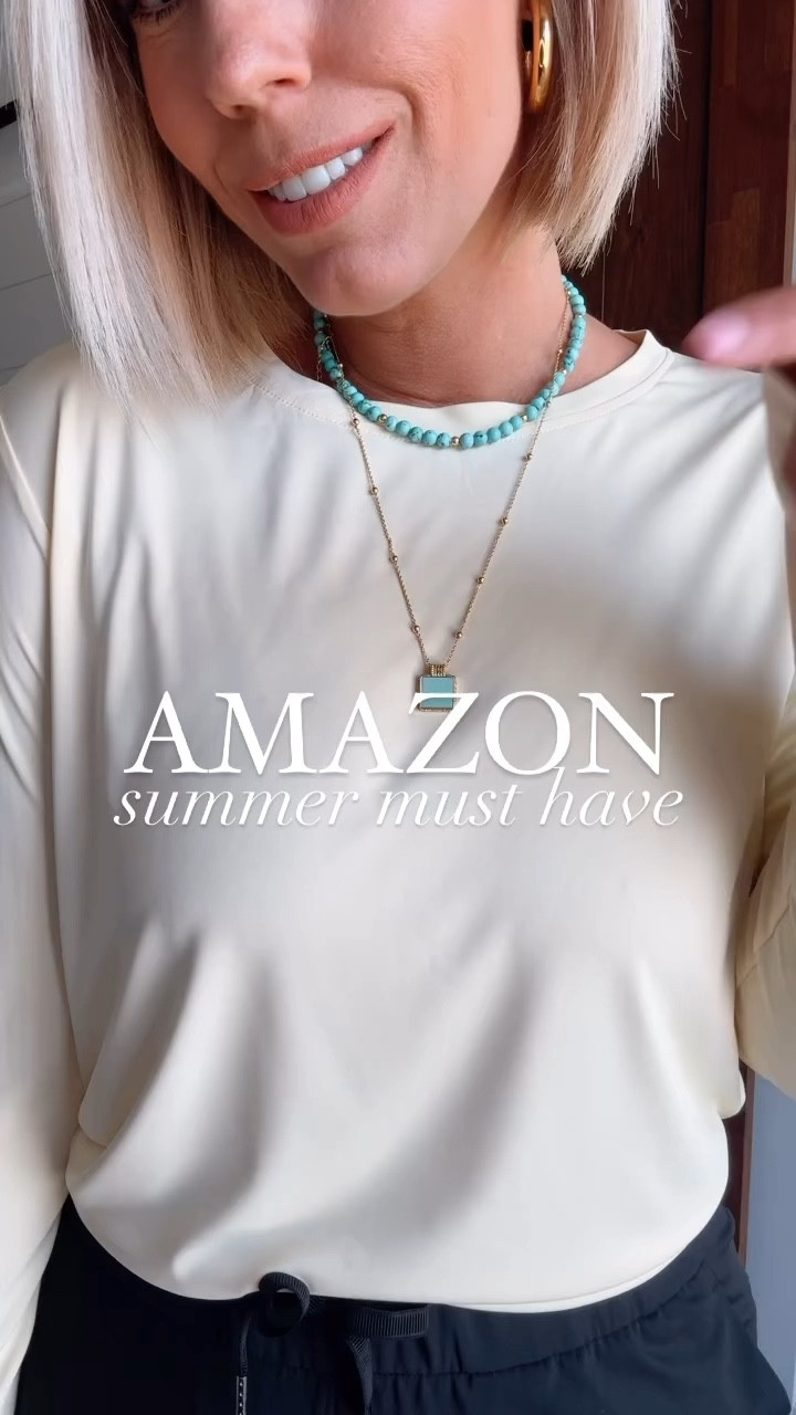 The must have top for summer to protect yourself from the sun but still stay cool!!!!!!  I love the breathable fabric, fit, and all the colors!!! SPF 50+ proof!!! This would be great to put over a swimsuit too!!!!
Top, joggers, skort sized up to medium
Bike shorts TTS small
Shoes TTS

#LTKSaleAlert #LTKFindsUnder100 #LTKFindsUnder50