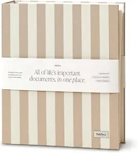 Document Organizer Binder for Important Papers & Passports, Oat | Amazon (US)
