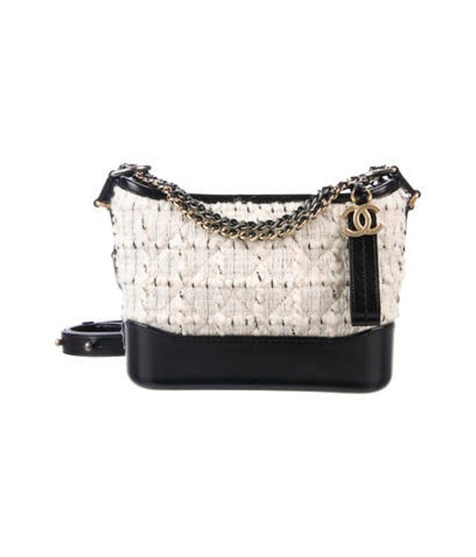Chanel 2017 Tweed Cosmopolite Small Gabrielle Hobo black Chanel 2017 Tweed Cosmopolite Small Gabrielle Hobo | The RealReal