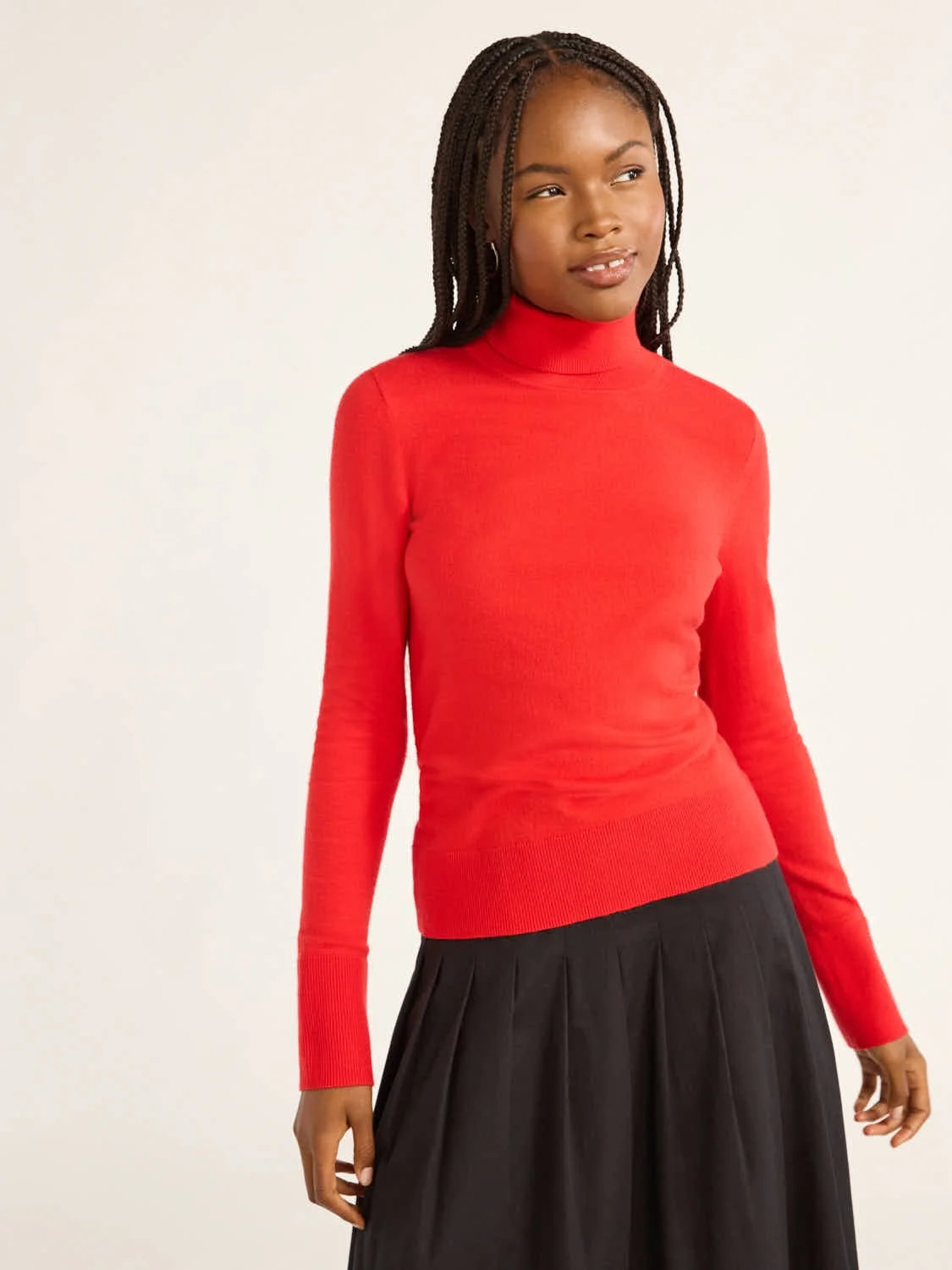 Free Assembly Women’s Cozy Yarn Classic Turtleneck Sweater with Long Sleeves, Lightweight, Size... | Walmart (US)