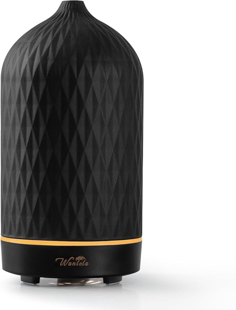 Wanlola Essential Oil Diffuser,Aromatherapy Diffuser with Diamond Pattern,120ML Ceramic Diffuser ... | Amazon (US)