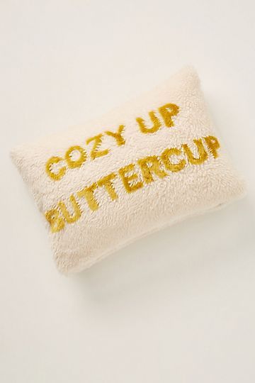 Cozy Up Buttercup Pillow | Anthropologie (US)