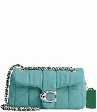 Tabby Colorful Denim Quilted Shoulder Bag | Dillard's