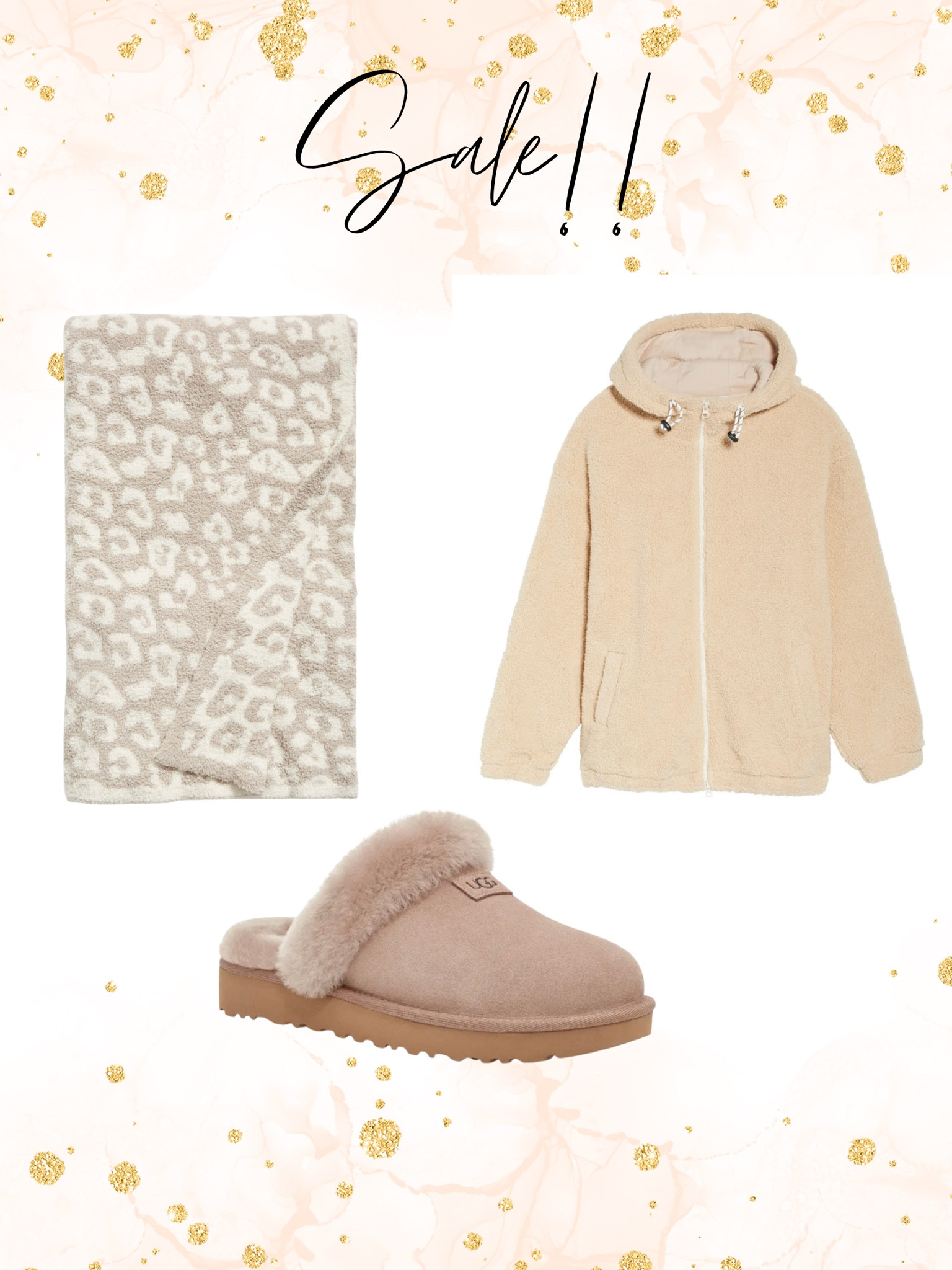 Cozy essentials on sale!  






Barefoot dreams, Ugg slippers, Sherpa jacket, winter weather wardrobe 

#LTKsalealert #LTKGiftGuide #LTKCyberweek