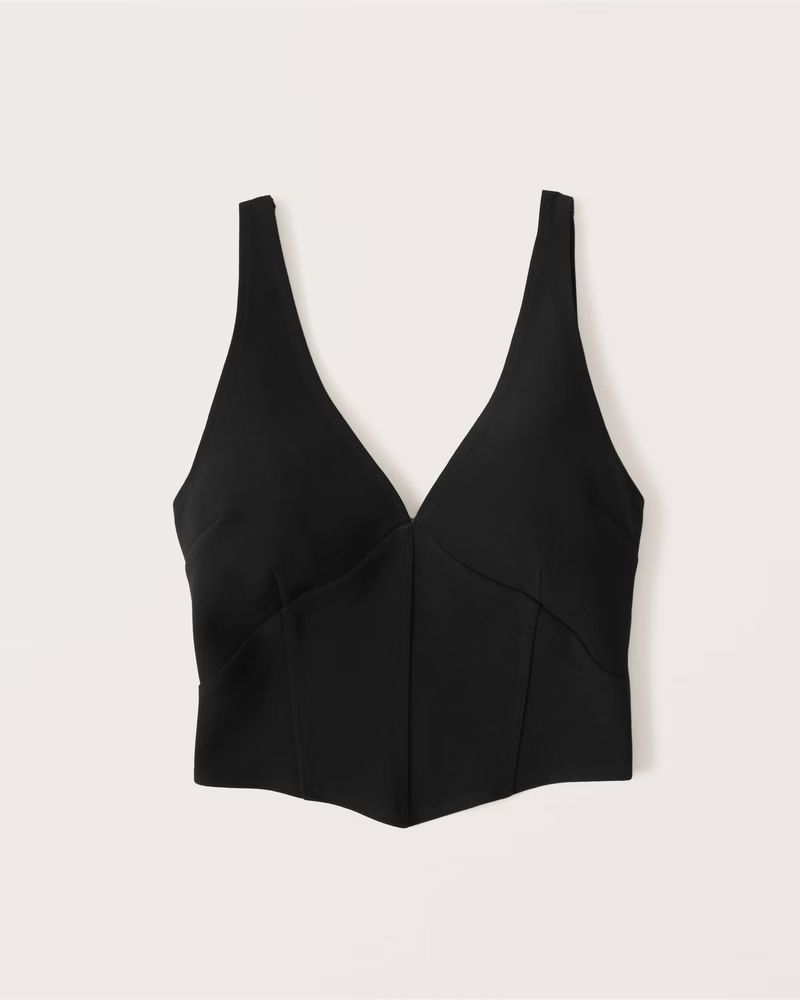 Plunge Corset Top | Abercrombie & Fitch (US)