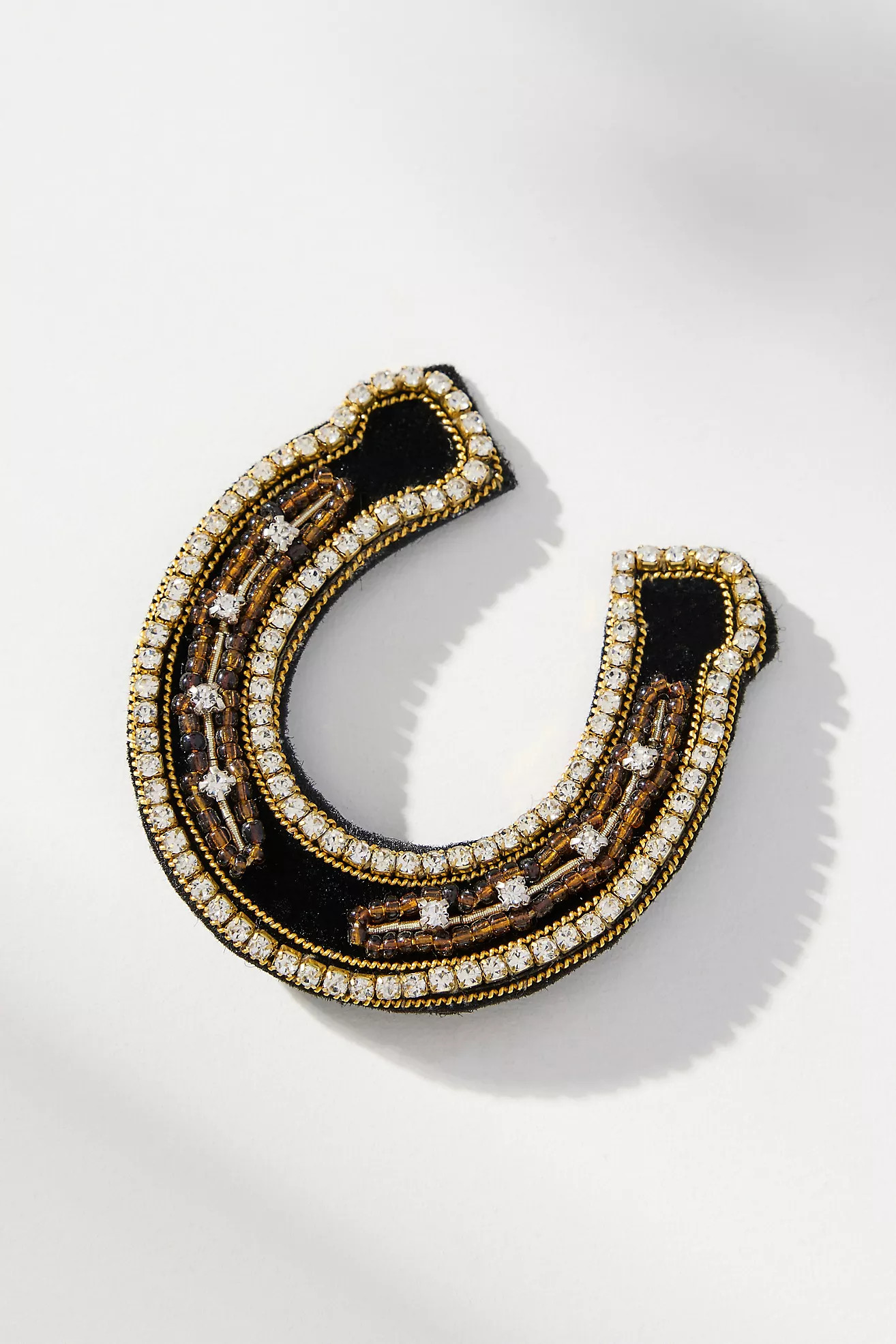 Large Beaded Icon Brooch | Anthropologie (US)
