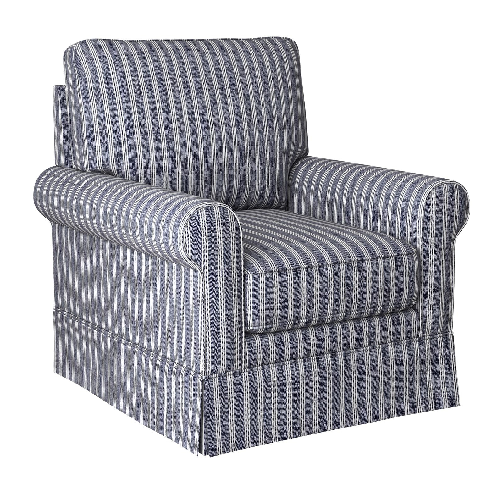 INZOY Swivel Accent Chair Linen Mid Century Modern Chair, Comfy Swivel Barrel Reading Chair, Upho... | Amazon (US)