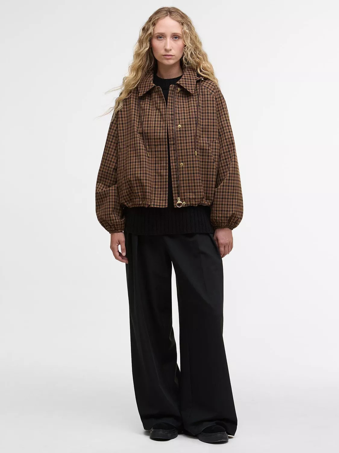 Barbour Audrey Showerproof Bomber Jacket | John Lewis (UK)