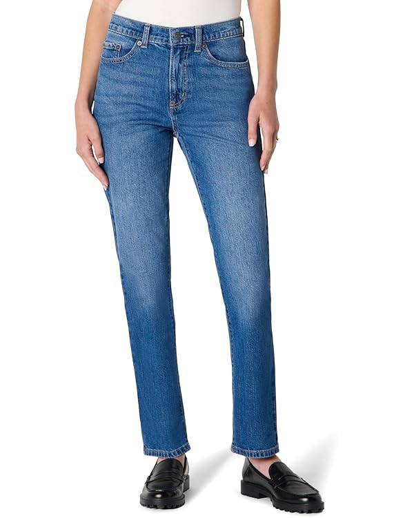 Amazon Essentials Women's High-Rise Straight Leg Jean | Amazon (US)