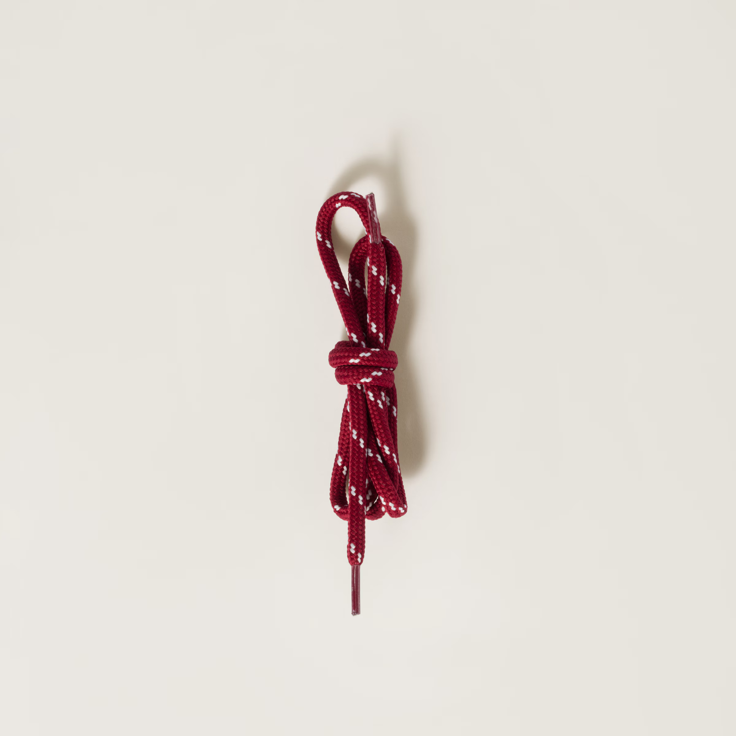 Burgundy/white Two-tone Cord Laces | Miu Miu | Miu Miu US
