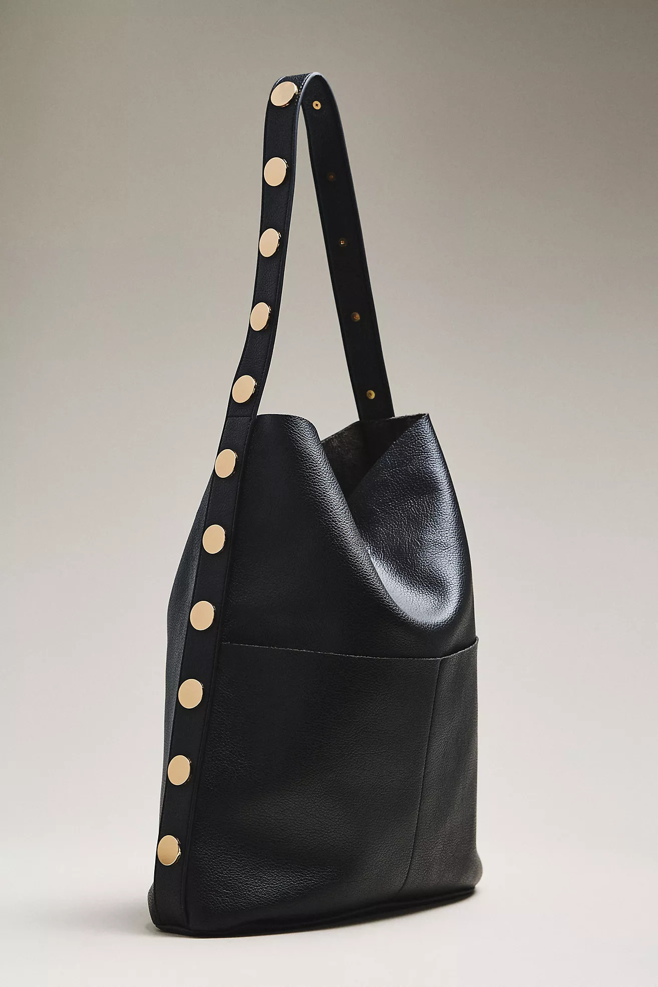 Studded Vegan-Leather North-South Tote Bag | Anthropologie (US)