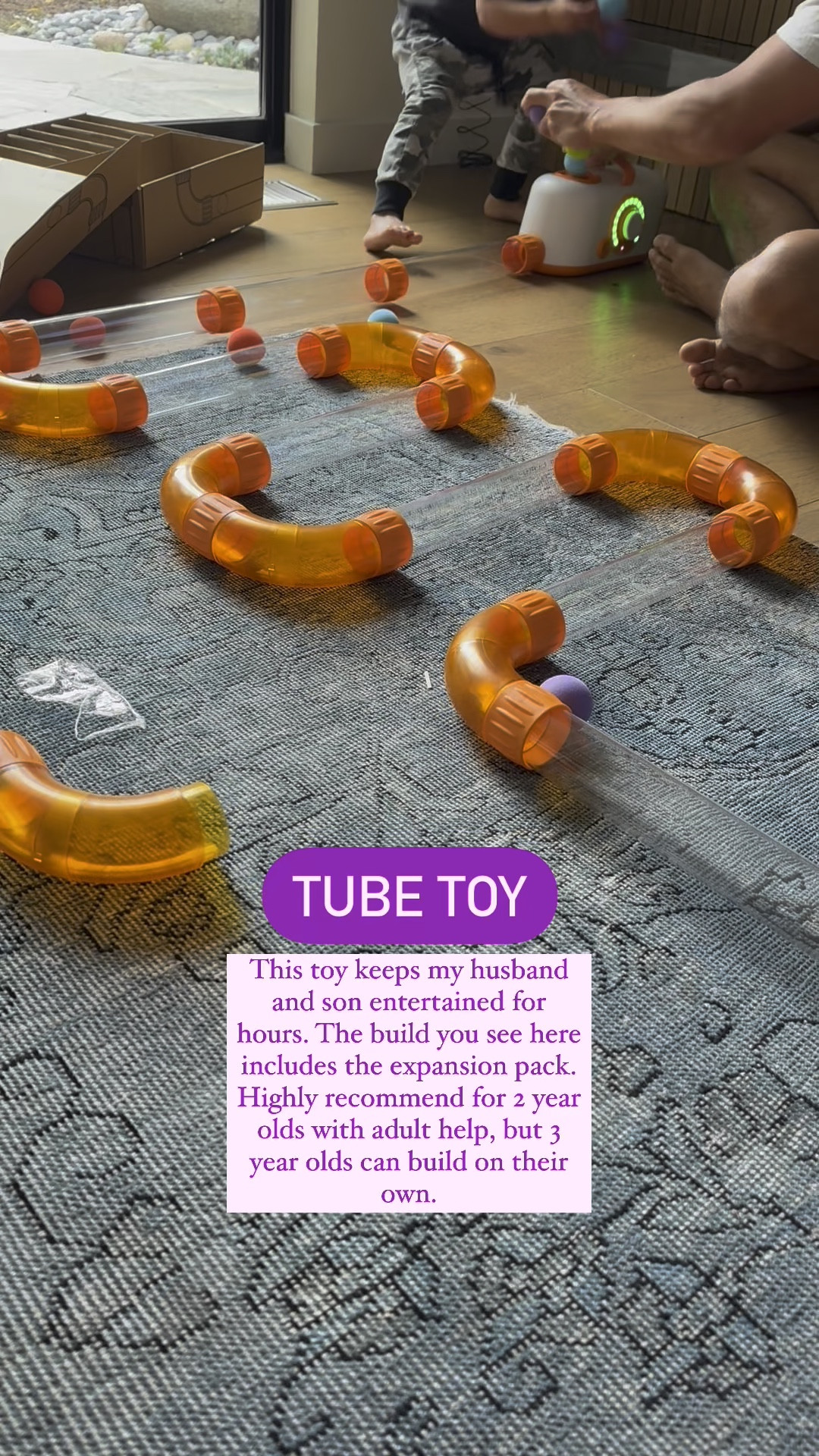 This fun toy will challenge your child’s creativity. This build includes the expansion pack. 

Air Toobz, kid’s toy, toddler gift, Fat Brain Toys

#LTKFamily #LTKKids