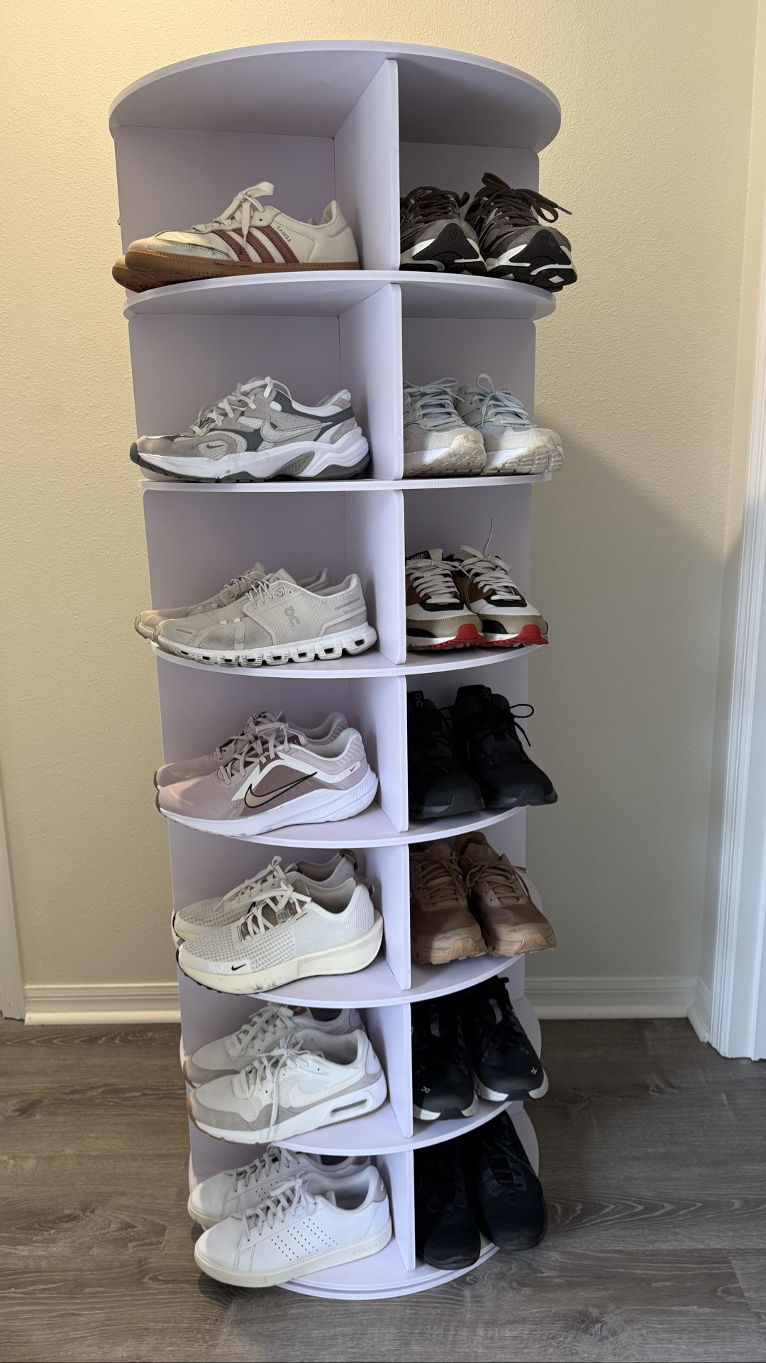 Loving this rotating shoe rack! Perfect for shoes or handbags 🙌🏽 

Shoe organization, Amazon home finds, Amazon organization hacks

#LTKHome #LTKSaleAlert