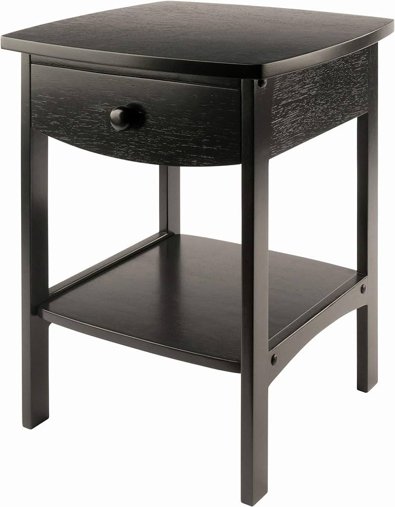 Winsome Wood Claire Accent Table, Black | Amazon (US)