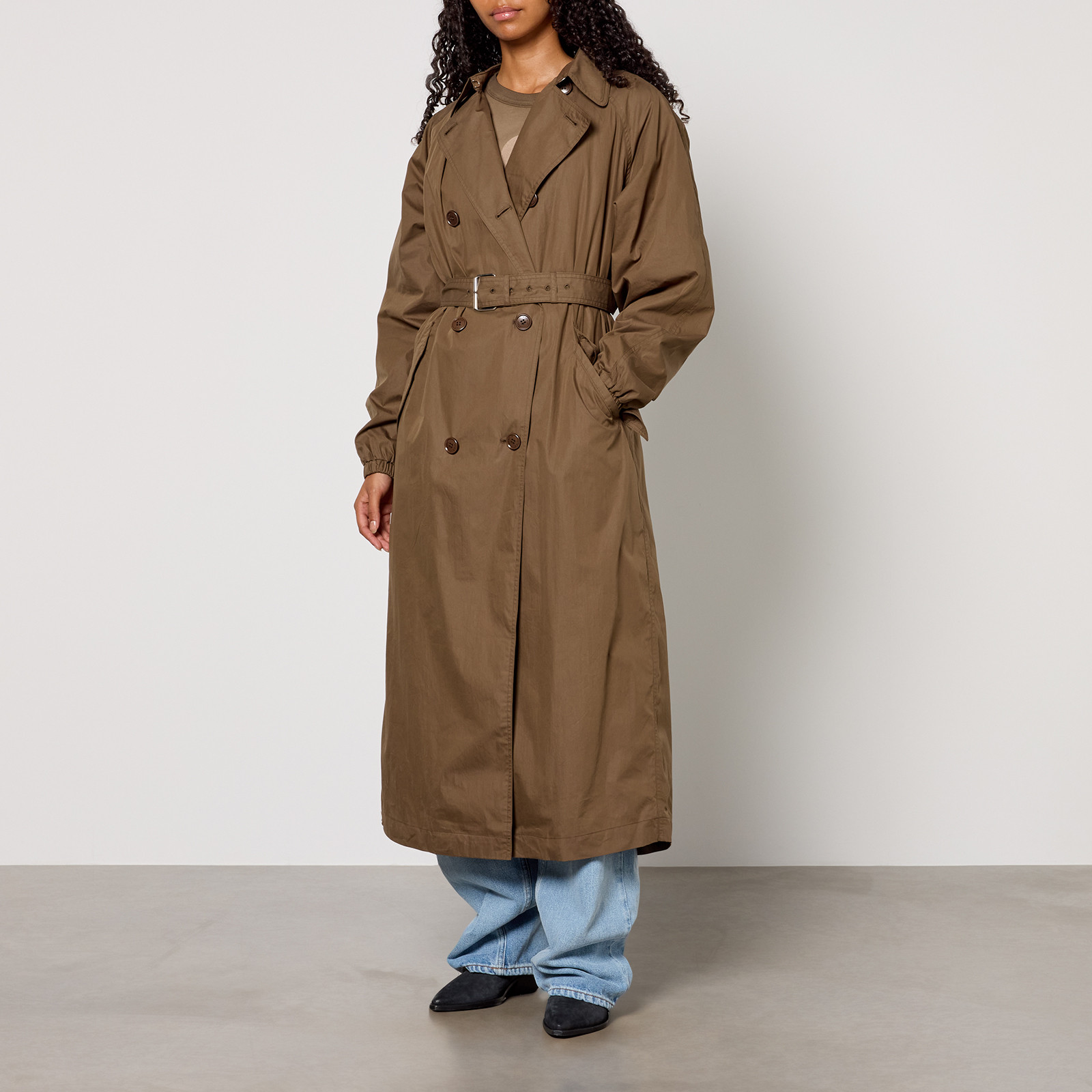 Marant Etoile Cacilda Brushed Cotton Trench Coat - UK 6 | Coggles | Coggles (Global)