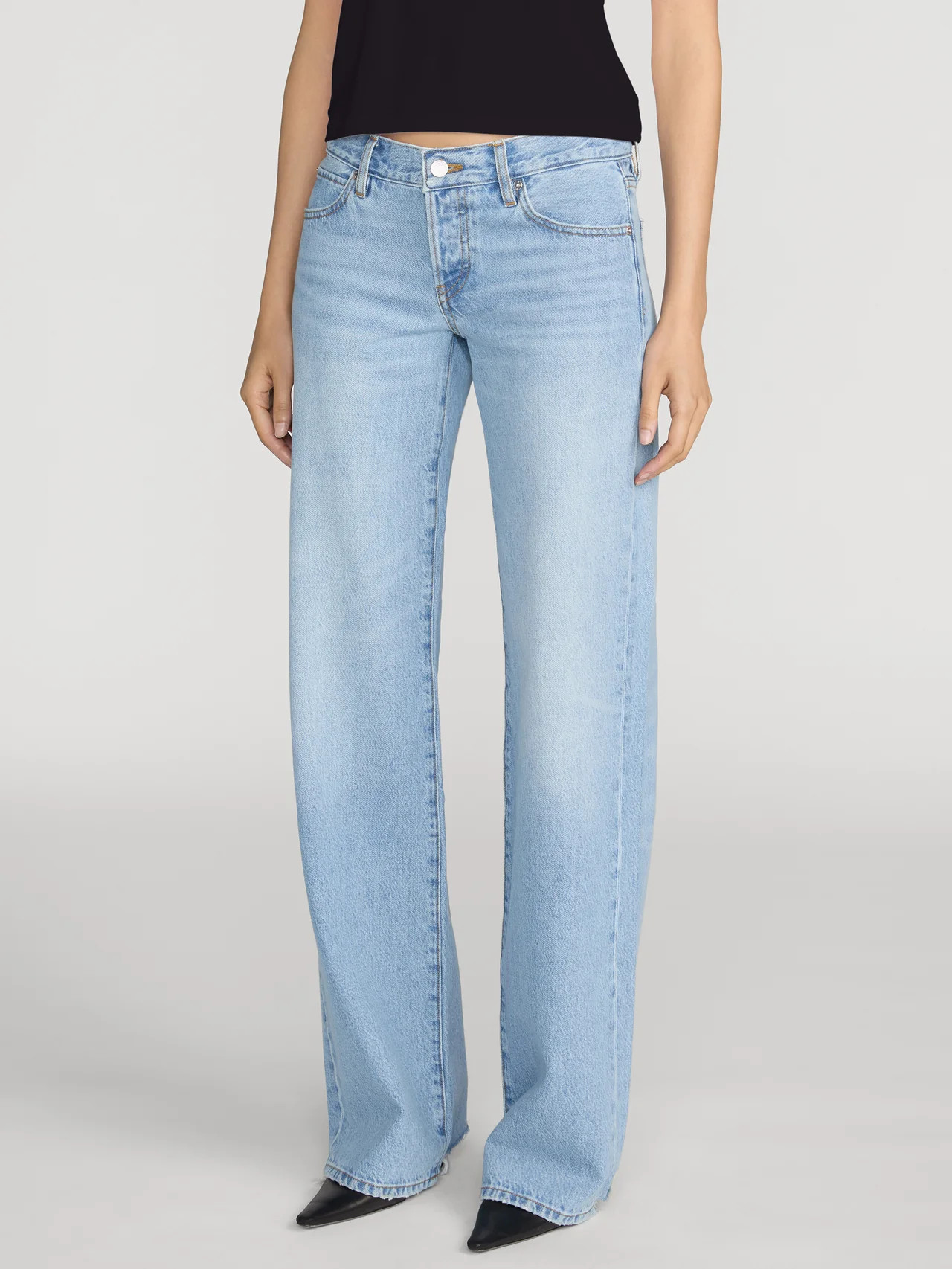 The Gray -- Dodger Offset Hem | Frame Denim