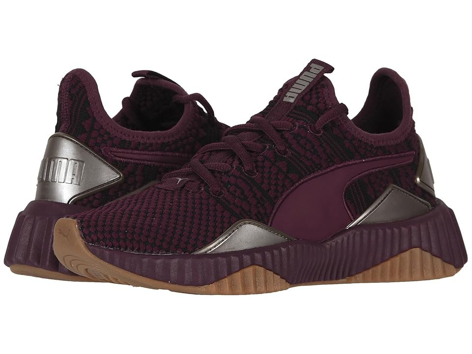PUMA Defy Luxe (Fig/Metallic Ash) Women's Lace up casual Shoes | Zappos