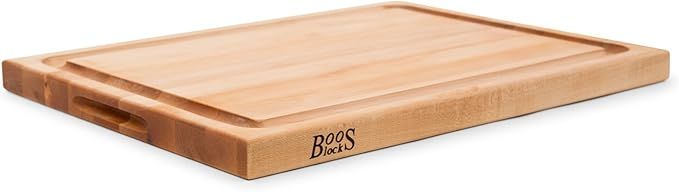 John Boos CB1054-1M2418150 Cutting Board, 24 Inches x 18 Inches x 1.5 Inches, Maple with Juice Gr... | Amazon (US)