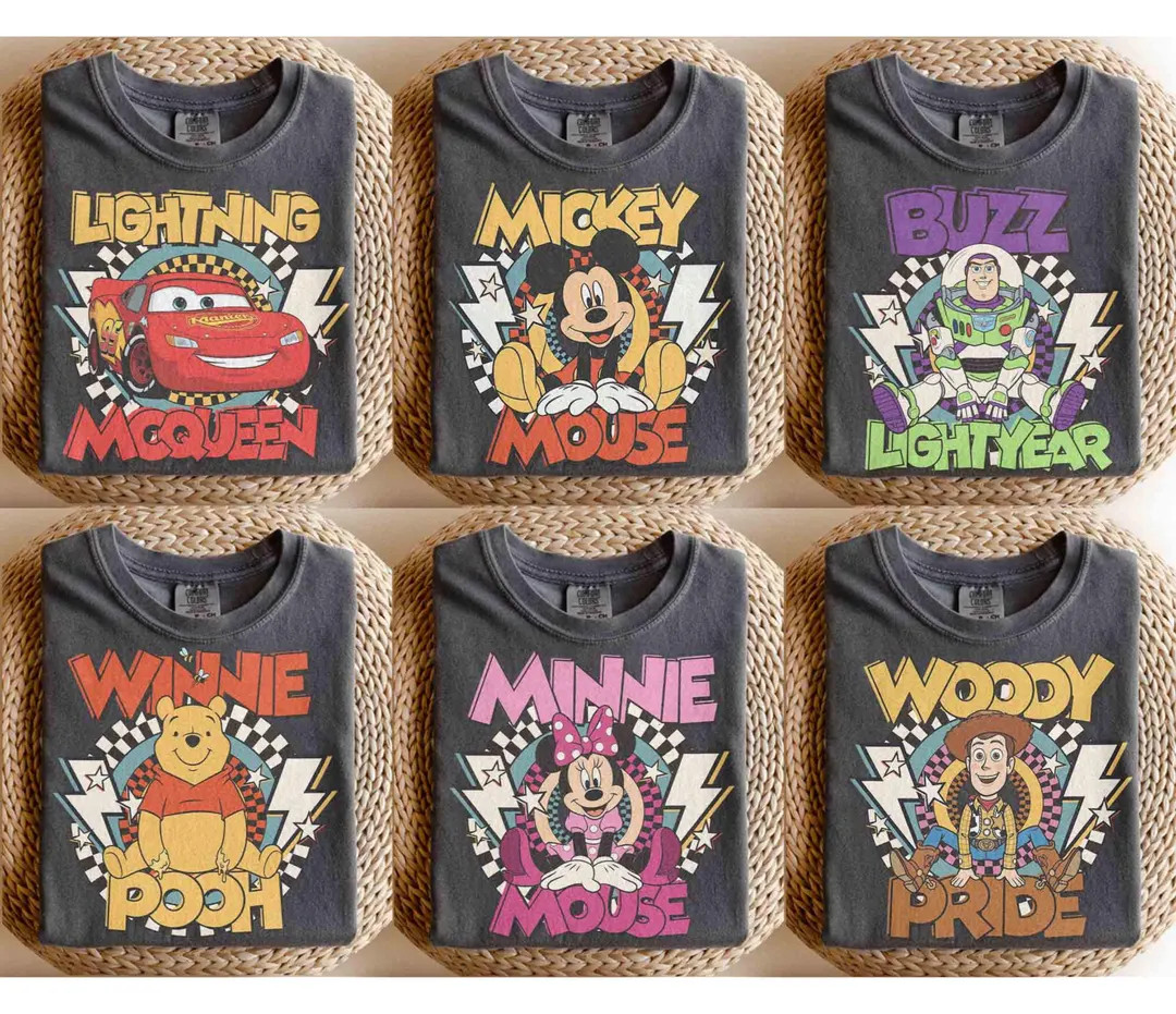 Retro Comfort Colors Mickey and Friends Shirt, Disney Family Trrip Shirt, Disney Trip 2026 Shirt,... | Etsy (US)