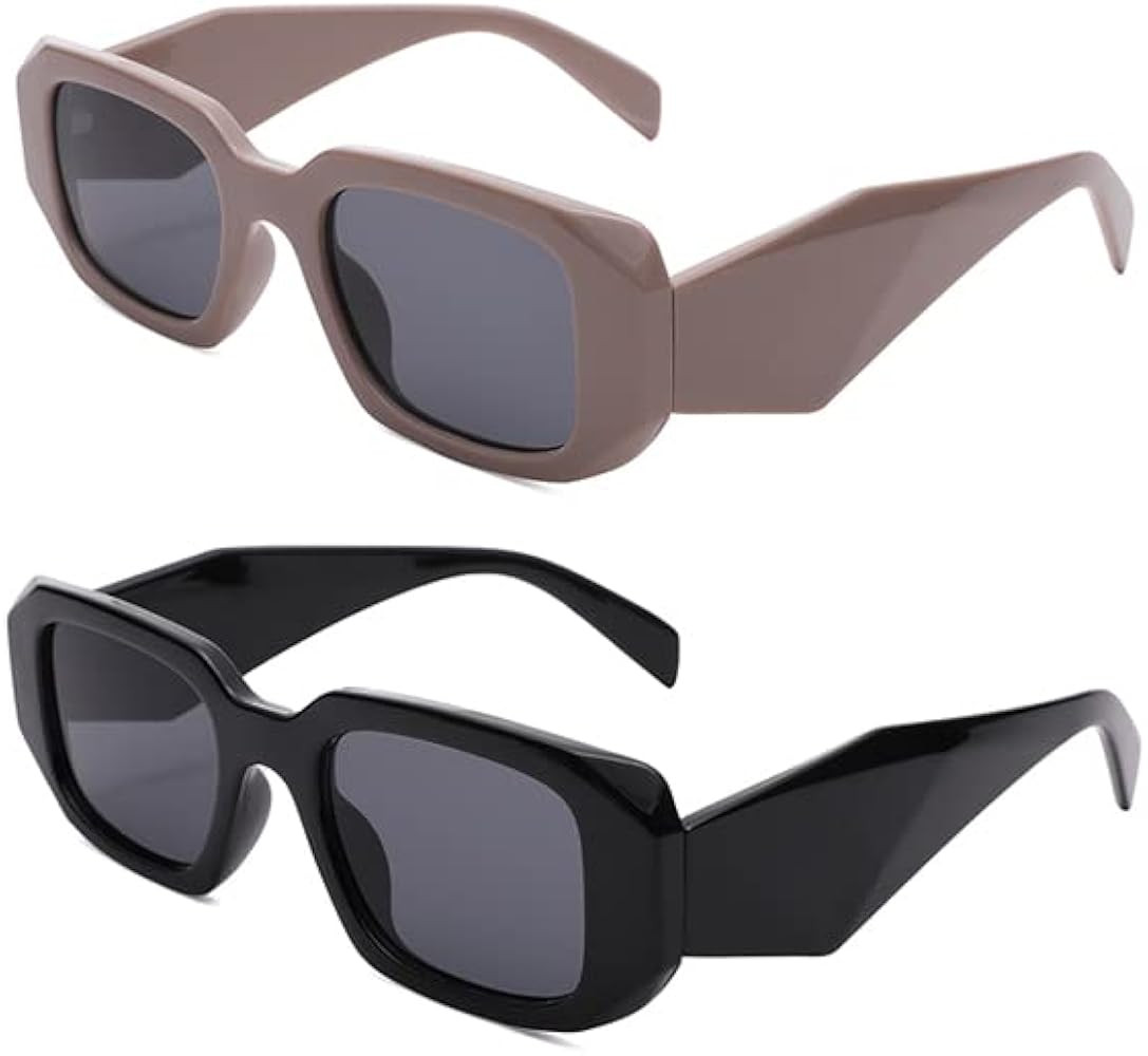 Pro Acme Trendy Rectangle Sunglasses for Women & Men, Retro Y2K Vintage Small Square Shades 90s | Amazon (US)