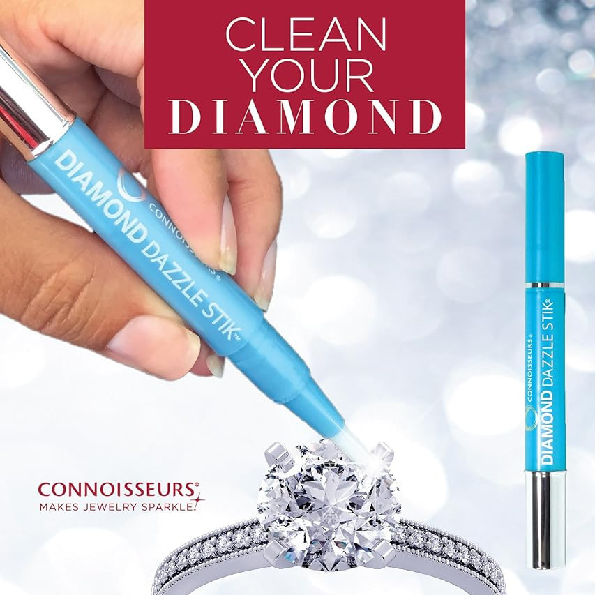 CONNOISSEURS Diamond Dazzle Stik - Portable Diamond Cleaner for Rings and Other Jewelry - Bring O... | Amazon (US)
