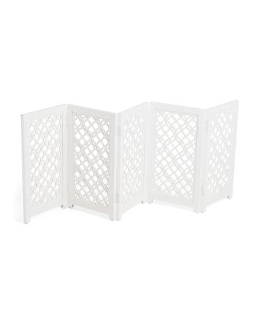 4 Panel Carved Wood Gate | TJ Maxx