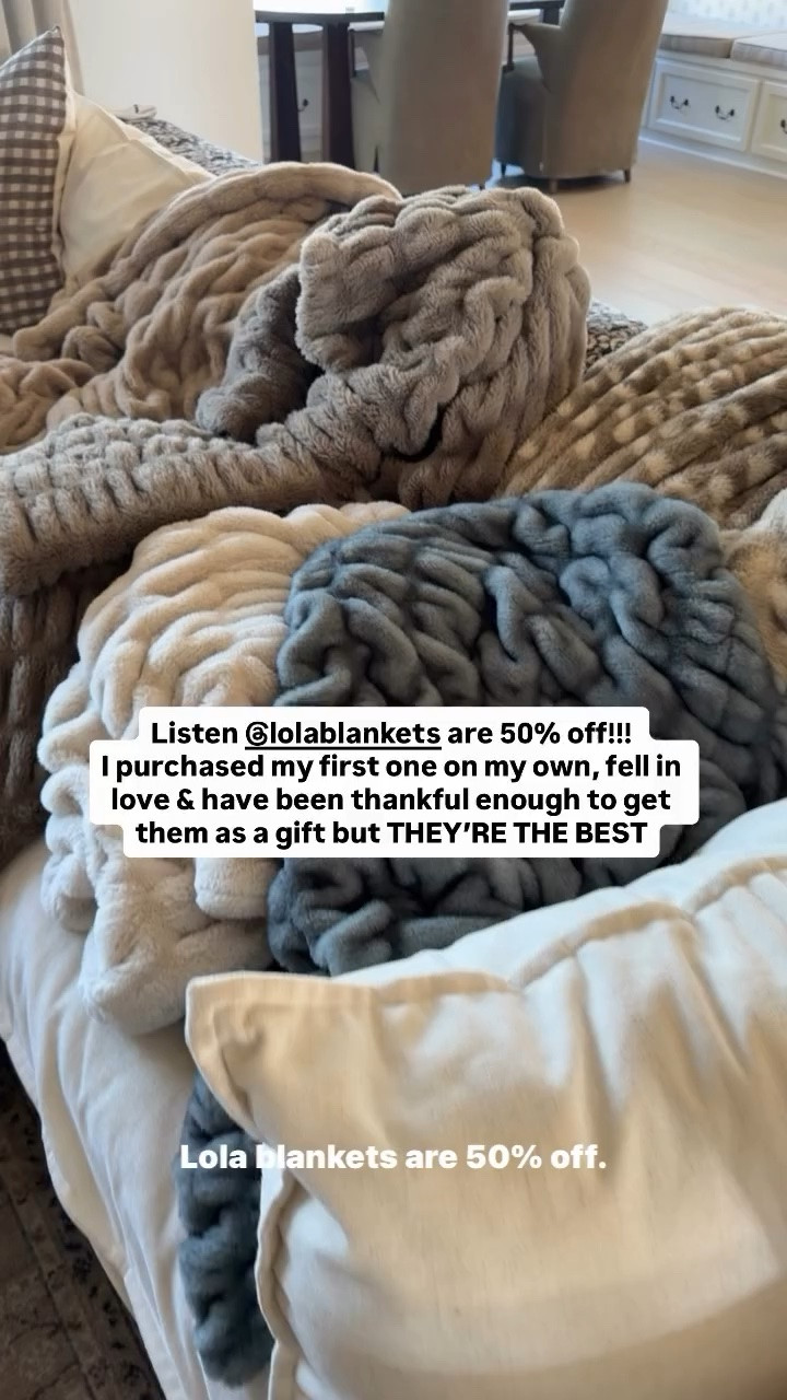 Lolablankets are 50% off!!! Code ‘KELCLIGHT50’

#LTKSaleAlert #LTKHome
