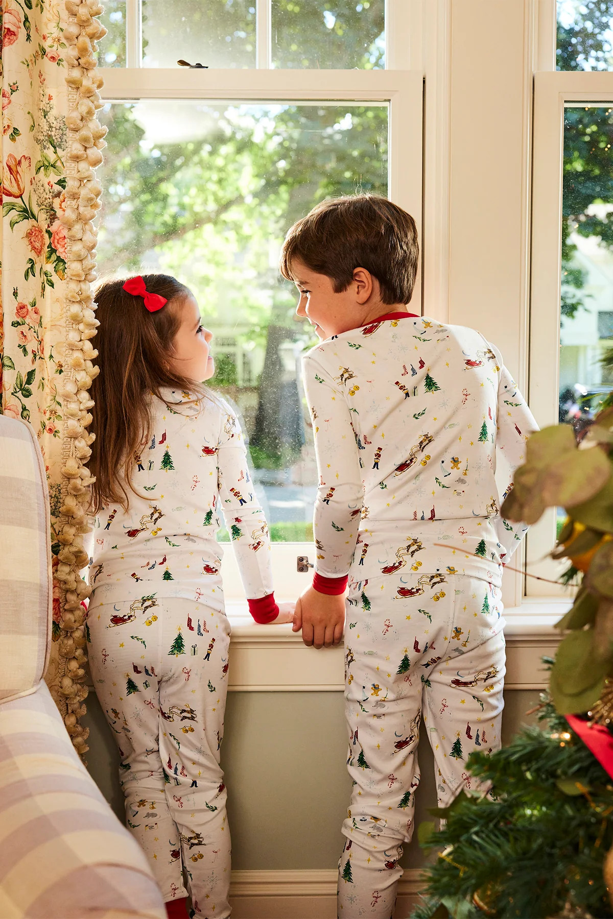 Kids Long-Long Set in Night Before Christmas | Lake Pajamas