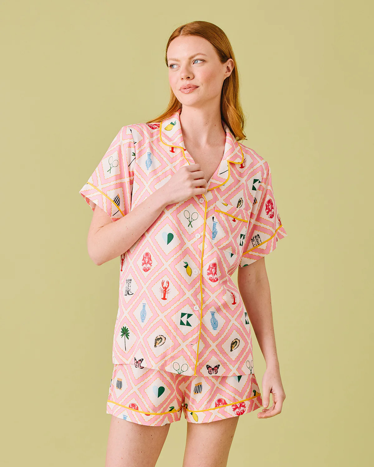 Story Pajama Shorts Set | Katie Kime Inc