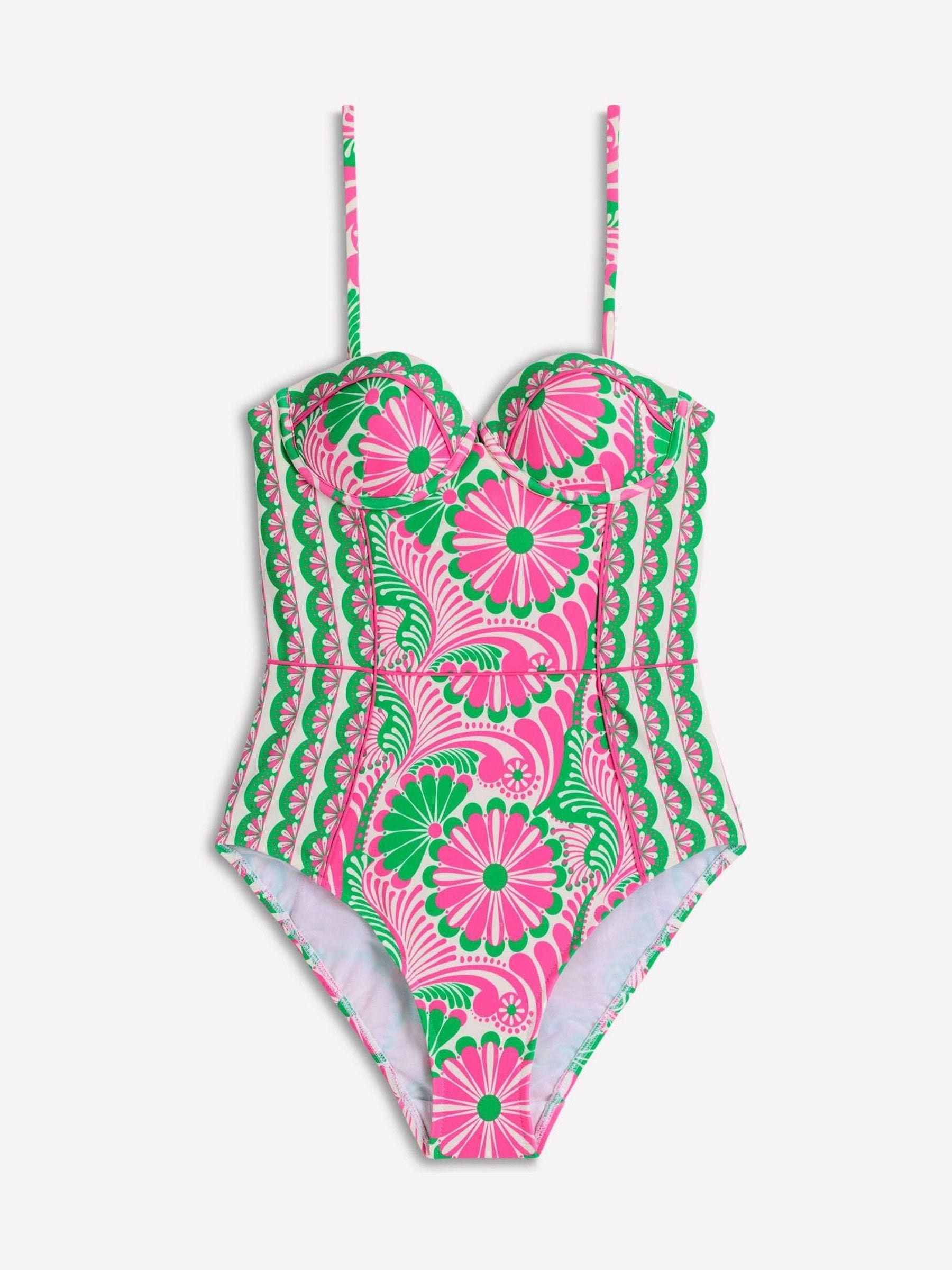 Boden Boden Pink Rhodes Cup Sized Swimsuit | Next US