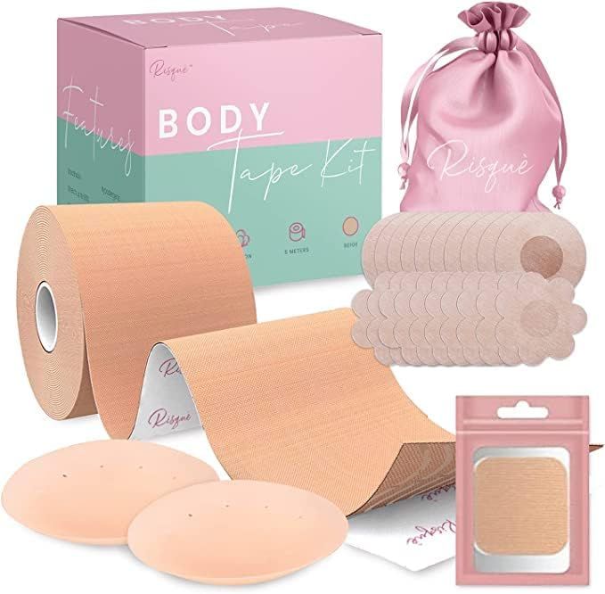 Boob Tape, Boobytape for Breast Lift Kit | Achieve Chest Support Lift & Contour of Breasts | Stic... | Amazon (US)