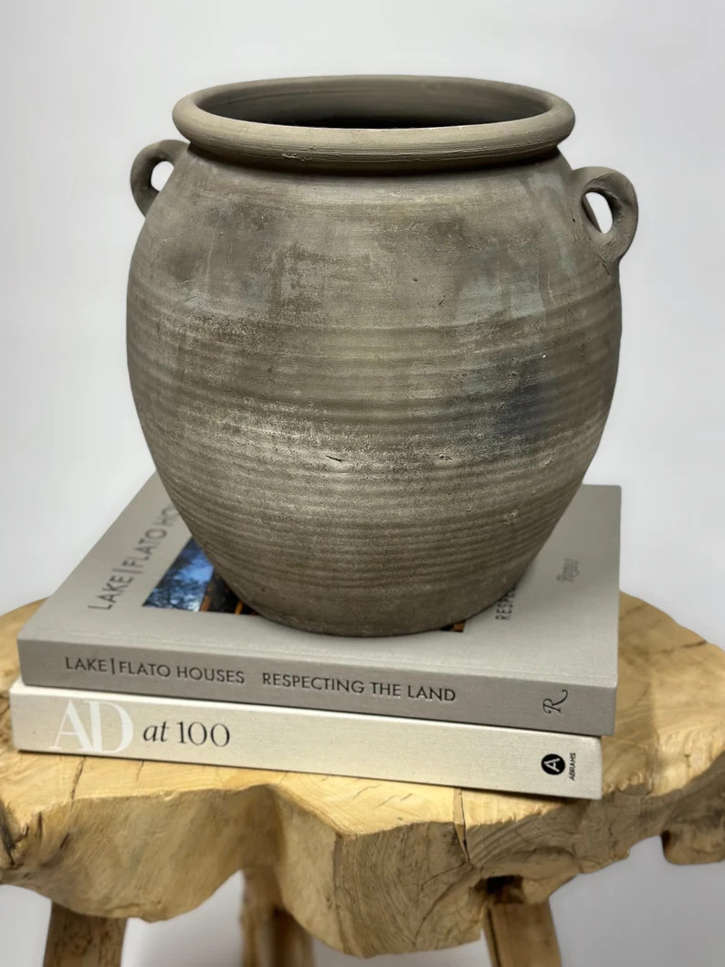 11 Inch Vintage Chinese Vase/wabi Sabi/vintage Chinese Vase Matte Gray. - Etsy | Etsy (US)