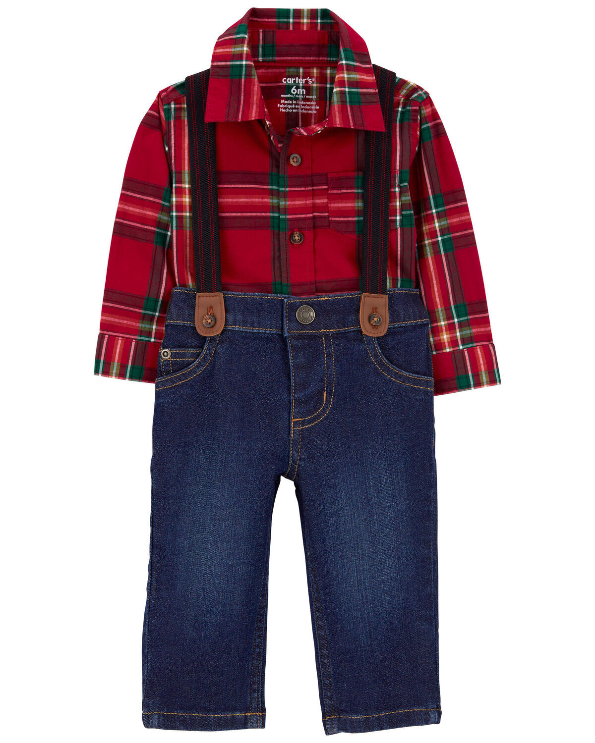 Baby 3-Piece Plaid Dress Me Up Set - Carter's | Carter's | Carter's Inc