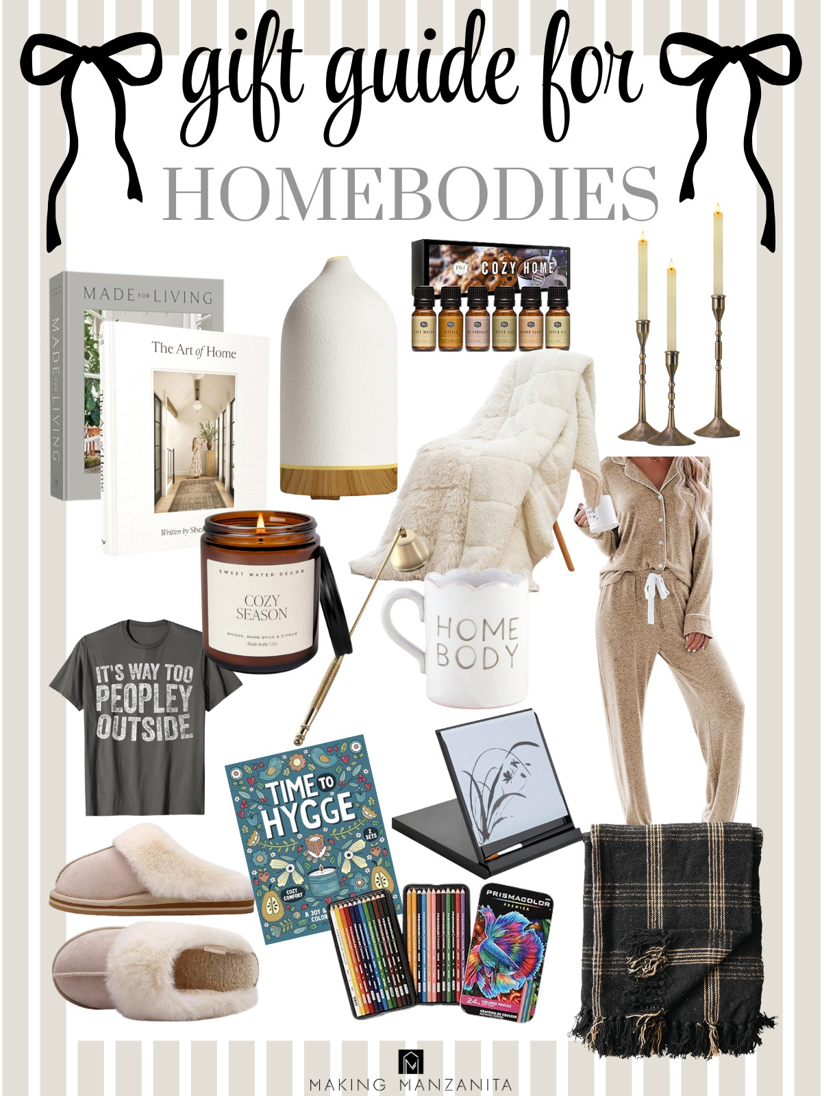 Is there someone in your life that loves being at home? This gift guide for cozy homebodies is perfect. #cozy #cozygifts #giftguide 

 #LTKGiftGuide #LTKHoliday #LTKFindsUnder50