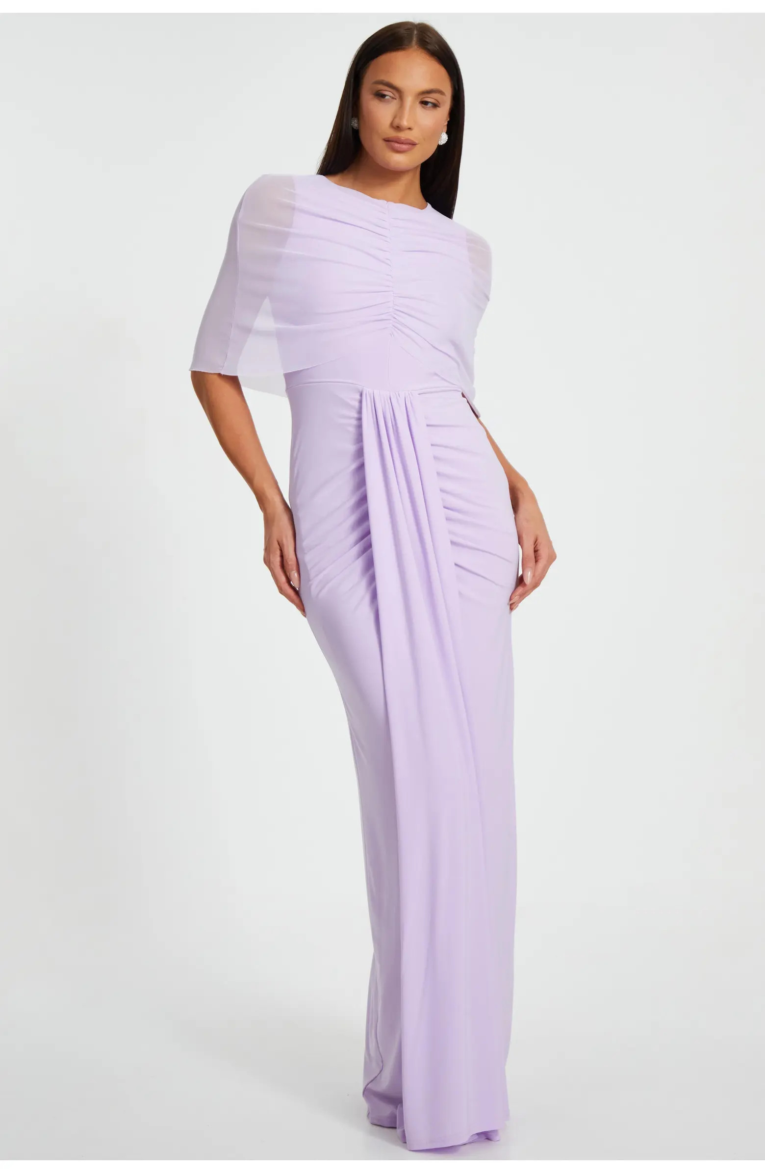 QUIZ ITY Draped Maxi Dress | Nordstrom | Nordstrom